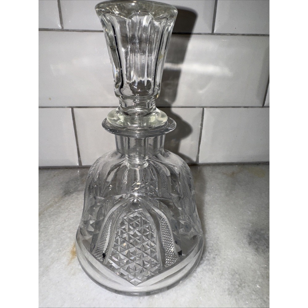 Cologne Bottle Dauber stopper American Brilliant Cut Glass Sterling JupiterGW993